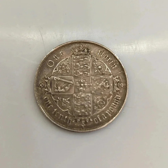 1872 Gothic Florin - Picture 2 of 2